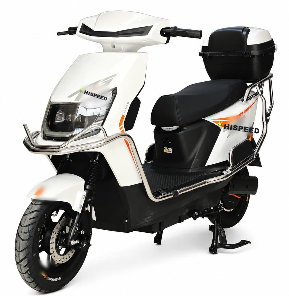 HISPEED Urban C1 — Urbana, Ciclomotor eléctrico de 1200W con suspensión hidráulica y panel digital a color.