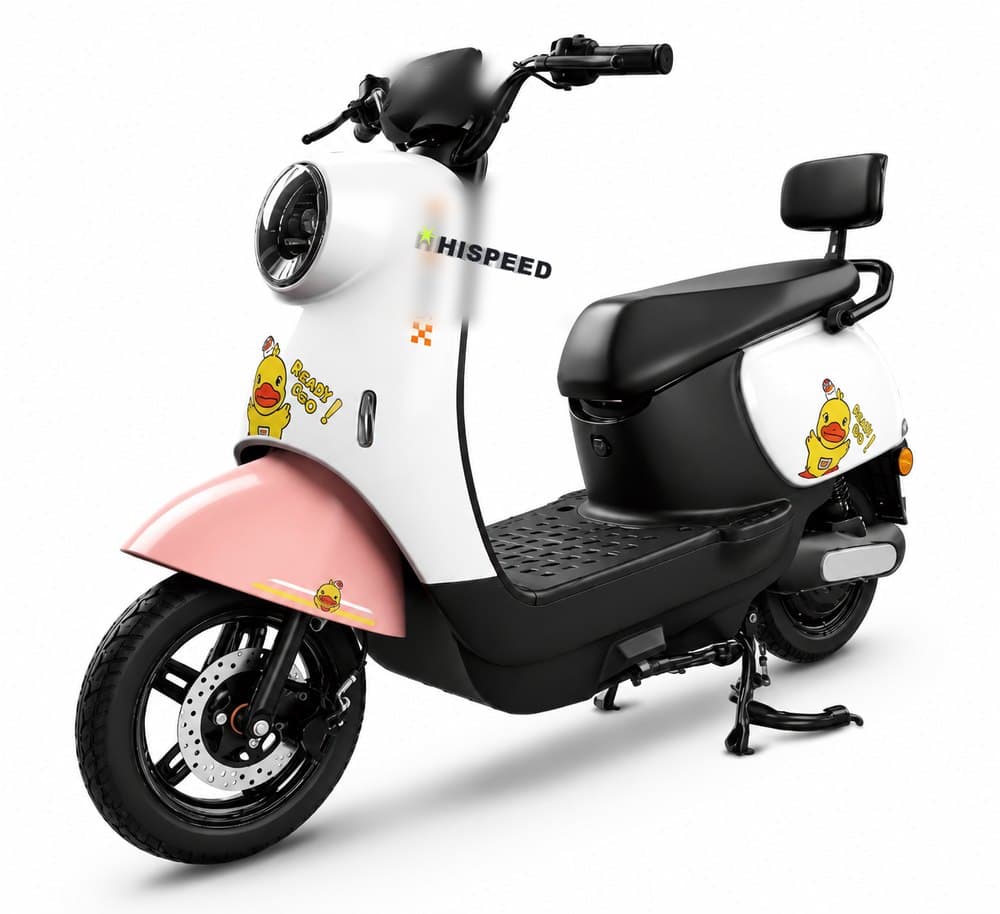 HISPEED Urban C9 — Urbana, Scooter 800W con gráficos divertidos, control remoto y espejos.